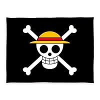 Herding Wellsoft-Flauschdecke One Piece, Totenkopf-Design, 150 x 200 cm, Polyester