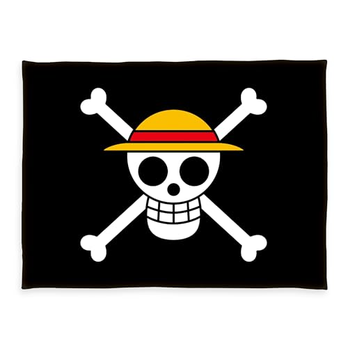 Herding Wellsoft-Flauschdecke One Piece, Totenkopf-Design, 150 x 200 cm, Polyester
