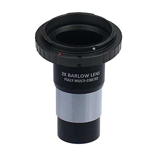 Lente Barlow 2X para telescopio SLR en noches de astrofotografía