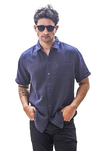 Linen Shirts for Men's | Linen Blend Shirt with Full Sleeve | Spr...