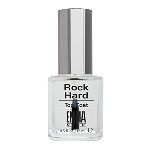 EMMA Beauty Rock Hard Top Coat, Long-Lasting Nail Top Coat f
