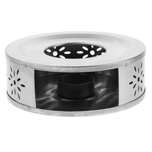 FUNOMOCYA Multi Functional Stainless Steel Tea Warmer Portable Candle Heater for Teapots Compact Base for Coffee Tea for Home Travel Use