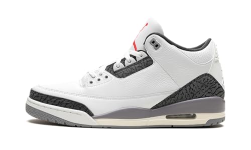 Nike Air Jordan 3 Retro Summit White/Fire Red 'Cement Grey' (CT8532 106) - Size 8