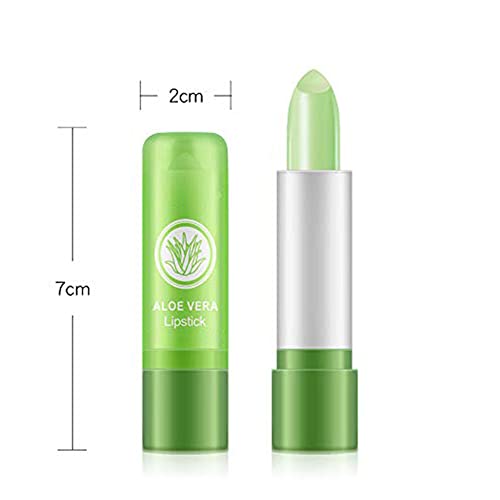 Wutian 12 Pack Aloe Vera Lipstick, Long Lasting Nutritious Lip Balm Lips Moisturizer Magic Temperature Color Changing Lip Gloss (12Pcs) #TOP3