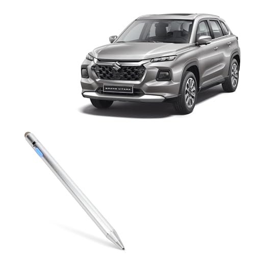 BoxWave Stylus Pen Compatible with Suzuki 2024 Vitara Display (7 in) - AccuPoint Active Stylus, Electronic Stylus with Ultra Fine Tip - Metallic Silver