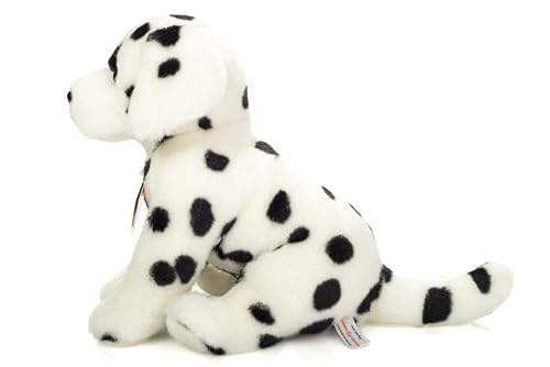 Teddy Hermann 91994 Dalmatiner sitzend 27 cm, Kuscheltier, nachhaltiges Plüschtier mit recycelten Materialien