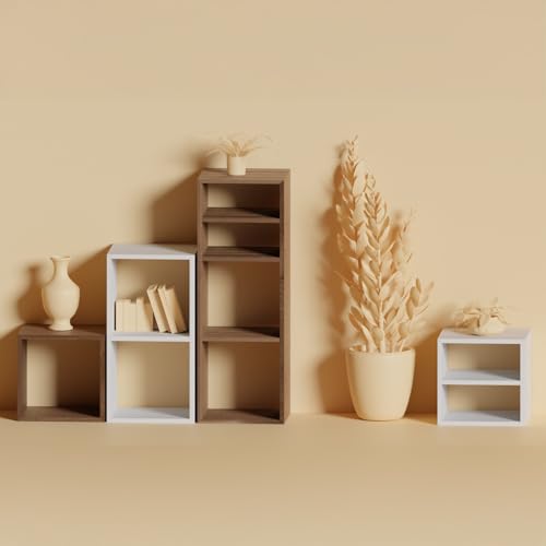 7H SEVEN HOUSE Estantería Cubo 2 Niveles SpaceQub 34.5x20x34.5cm 7house - imagen 2