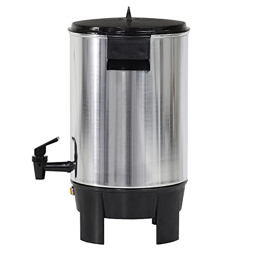 Dominion Premium 30 Cup Coffee Urn - Aluminum Coffee Dispenser For Quick Brewing - Automatic Hot Water Dispenser - Ideal For Large Crowds - Perfect For Any Occasion #TOP2