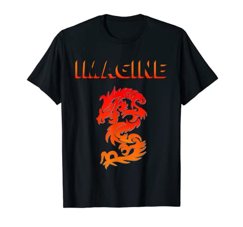 IMAGINE Fantasy Dragon Style Ideal para regalo Camiseta