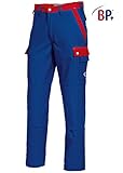 Normale Passform BP 1815 720 Herren Arbeitshose gemacht aus verstärkter Baumwolle blau/rot, Größe 50
