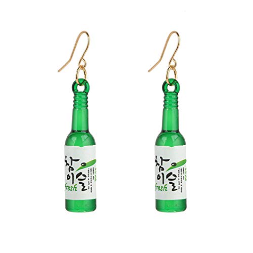 Preisvergleich Produktbild Sperrins Flasche Anhänger Baumeln Ohrringe Damen Lustige Handgemachte Simulation Ohrstecker Schmuck
