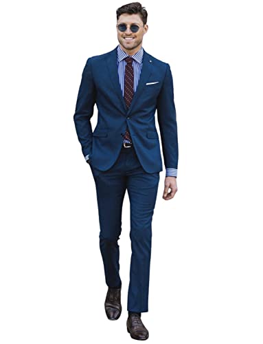 Smoking homme haut de gamme avec revers à encoche et double boucle de style commercial