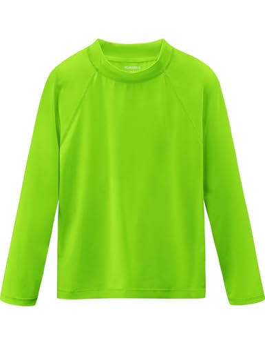 Image of Boys Rash Guard Swim Shirts Long Sleeve UPF 50+ Swimwear Toddler Kids Sun Protection SPF Water Surfing Swimming Shirts 0-16Y