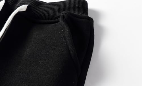 Image of Mud Kingdom Girls Boys Drawstring Sweatpants Solid Colors Elastic Waist Slant Pockets 2-10 Years
