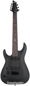 Schecter Damien-7 LH Left-handed Electric Guitar - Satin Black