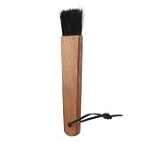 Emoshayoga Coffee Grinder Brush, Soft Bristles Flexible Use Scratch Proof Long Handle Coffee Machine