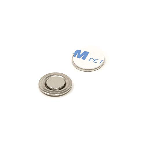 Sujeción magnética de 17mm autoadhesiva para evitar agujeros en la ropa de trabajo