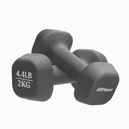 Passer Neoprene Dumbbells Pair Hand Weights for Women Men Small Dumbbells Set of 2 Arm Weights for Ladies and Kids - Yoga, Pilates, Gym, Home - Strength Training, Workout, Fitness Training