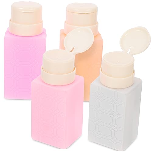 Healeved 4Piezas Pulverización Para Esmalte De Dispensadores De Limpio Vacías Recargables Colores