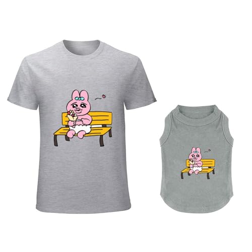 犬の服 タンクトップTシャツ おぱんちゅうさぎ ベスト スポーツ服 洋服 パジャマ カップ ル服 上着 春夏服 小中大型犬服猫服 脱毛保護 日焼き防ぐ 虫除け お散歩 記念撮影 犬用コスチューム (グレー/XS)