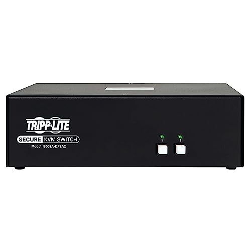 Image of Tripp Lite Secure KVM Switch 2-Port Dual-Monitor DisplayPort 4K NIAP TAA (B002A-DP2A2)