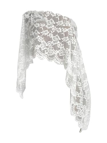BEAUDRM Women's Y2k Lace Poncho Cape Tops Shawls Country Concert