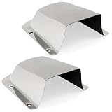 Five Oceans 2-Pack 316 Stainless Steel Clamshell Vent Cover, Base 6-Inch L x 4-1/2-Inch W, 4-1/2-Inch L x 3-Inch W, Marine Wire Cover - FO4011-M2