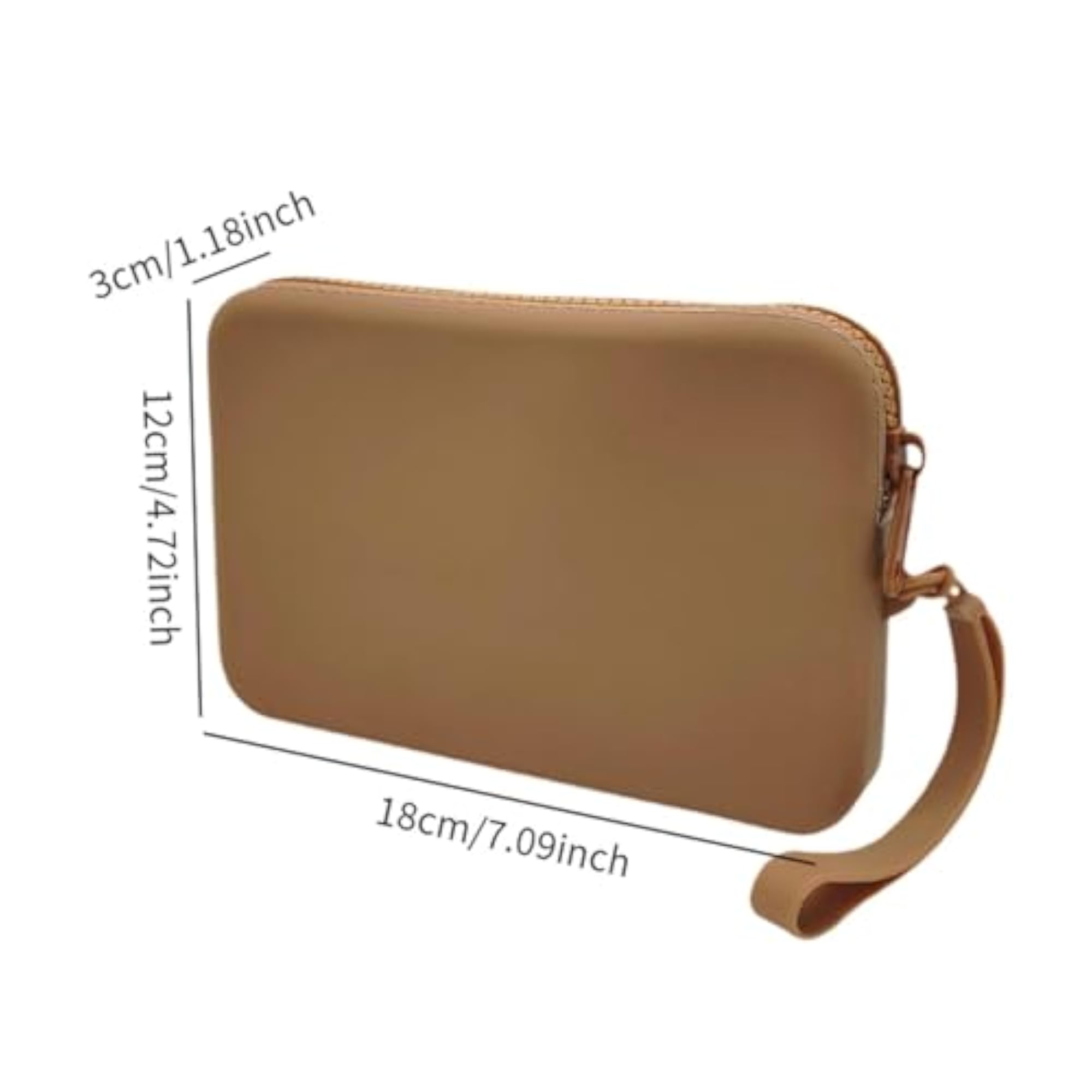 3x Silicone Cosmetic Storage Bag for Office & Travel