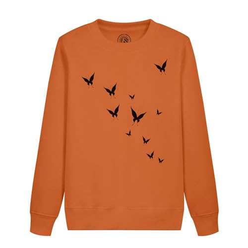 Sweatshirt enfant papillons ombres noir et blanc pour le quotidien