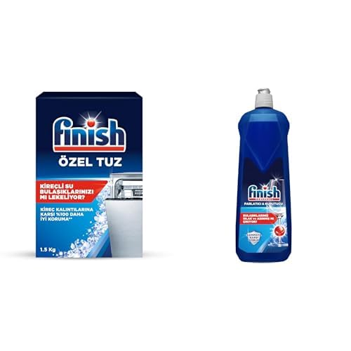 Finish Bulaşık Makinesi Tuzu (1 x 1500 g) ve Finish Bulaşık Makinesi Parlatıcı & Kurutucu (1 x 800 ml)