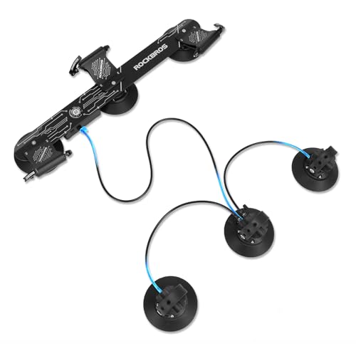 ROCKBROS Fahrradträger mit Saugnäpfe für Autodach Elektrischer Dachträger mit Schnellspanner Aluminiumlegierung für 3 Fahrräder ROCKBROS Fahrradträger mit Saugnäpfe für Autodach Elektrischer Dachträger mit Schnellspanner Aluminiumlegierung für 3 Fahrräder
