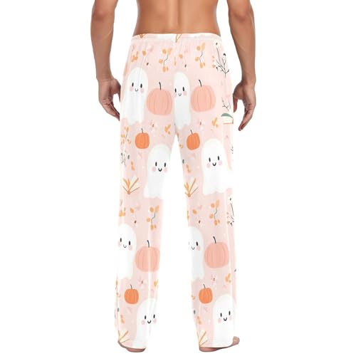 Cute Spirits Men's Cotton Pajama Pants with Pockets and Drawstring Comfortable and Stylish,S3