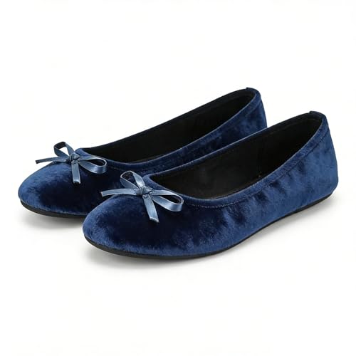 Image of Women's Foldable Ballet Flats - Portable Flat Shoes for Travel and Wedding that Fit in Your Purse