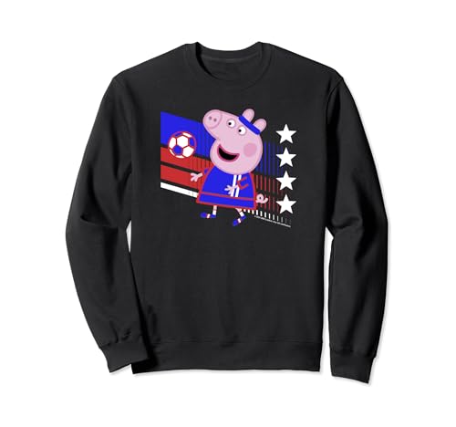 Sweatshirt Peppa Pig Taiwan Soccer Colors pour enfant en coton grand confort