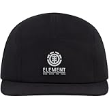 Element Camper Hat, Adult Strapback with Slight Curved Brim, Black, One Size