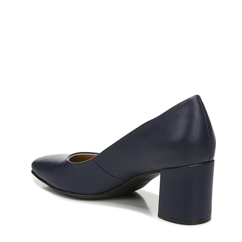 Naturalizer Womens Warner Square Toe Block Heel Pump,French Navy Blue,10 Wide by Naturalizer - Image 8