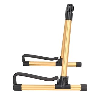 Support de Guitare Pliable Support D’instrument Pliant en Métal Réglable pour Instruments à Cordes(Or) - Les Beatles, Paul McCartney, John Lennon, RIngo Starr, George Harrison Support de Guitare Pliable Support D'instrument Pliant en Métal Réglable pour Instruments à Cordes(Or) – Image 2