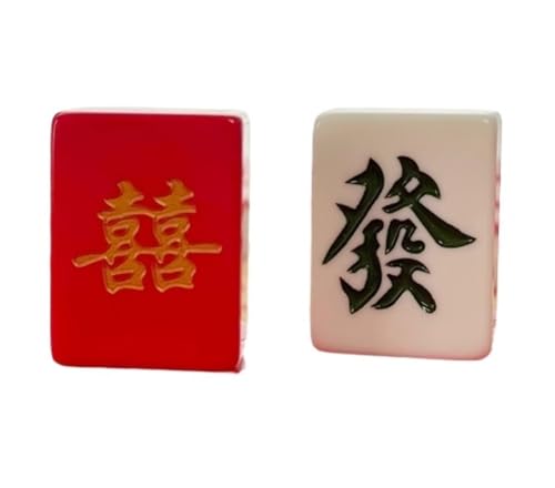 MEIZHITU Juego Chino Mahjong Juego De Mahjong Chino 144 Numerado con Bolsa De Transporte Juego Completo De Fichas De Mahjong De Matrimonio para Fiestas De Eventos(42mm)