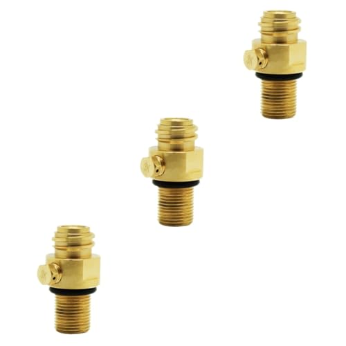Válvula de mano de latón PRETYZOOM para conectores de riego y tanques de agua 2