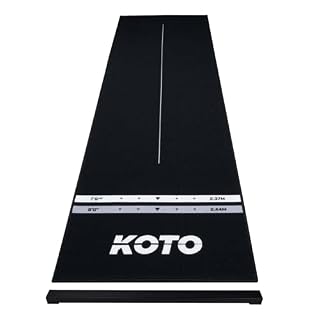 KOTO tapis de fléchettes 285 x 80 cm, oche réglable
