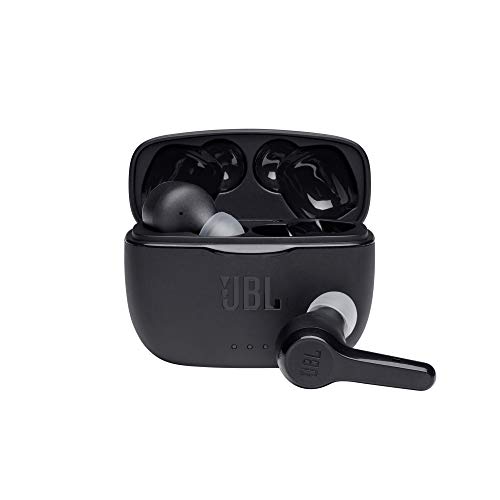 Fone de ouvido in ear true Wireless, JBL, JBLT215TWSBLK, preto, pequeno