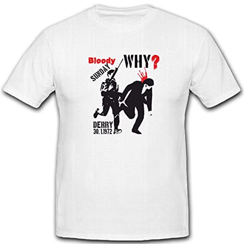 T-shirt Norddirland blanc Bloody Sunday 4377 en coupe ample XXXXXL respirante