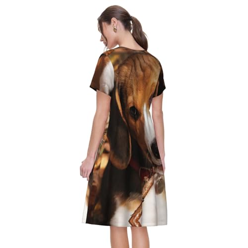 Robe de plage Beagle fluide pour éviter la chaleur en été