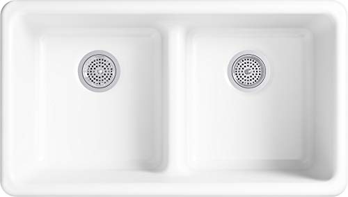 Kohler 5312-0 Iron/Tones Kitchen Sink, White #TOP2