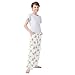 Yuiboo Watercolor Teddy Bear & Macaron Lounge Pajama Pants Printed Sleepwear PJs Indoor with Pockets 11-12Y