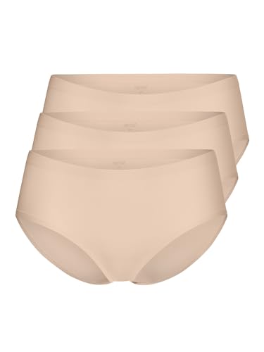 Produktbild Yenita® Slip Nahtlose Hüftslips (3-St) aus Microfaser beige L