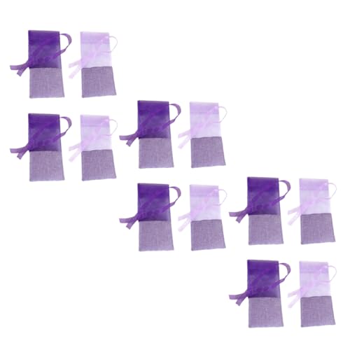 PACKOVE 24Pcs Empty Organza Sachet Bags for Lavender and Spice Storage Drawstring Pouches Lightweight Gauze Bags Light for Home Fragrance