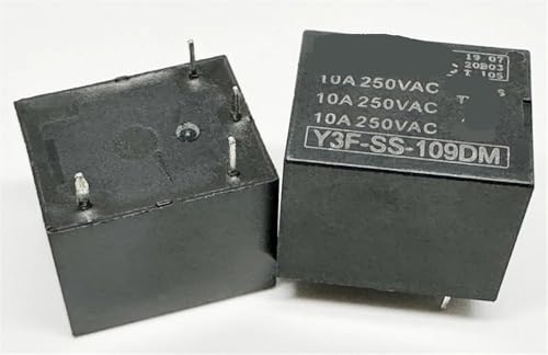 Relé Y3F-SS-109DM 9V de alta sensibilidad 4 pines y conmutación 10A