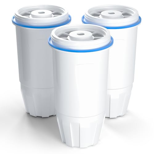 Upgraded Water Filter Replacement Fit for Zero Pitcher and Dispenser ZR-001 ZR-004 ZP-006 ZR-017, Five-Stage Filter System, Effectively Reducing Lead, Chromium, and Contaminants, 3 Packs, By BOGDA