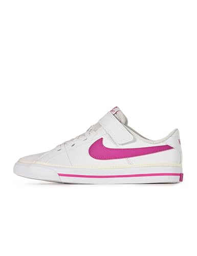 Nike Unisex Kids Court Legacy, White/Laser Fuchsia, 11C